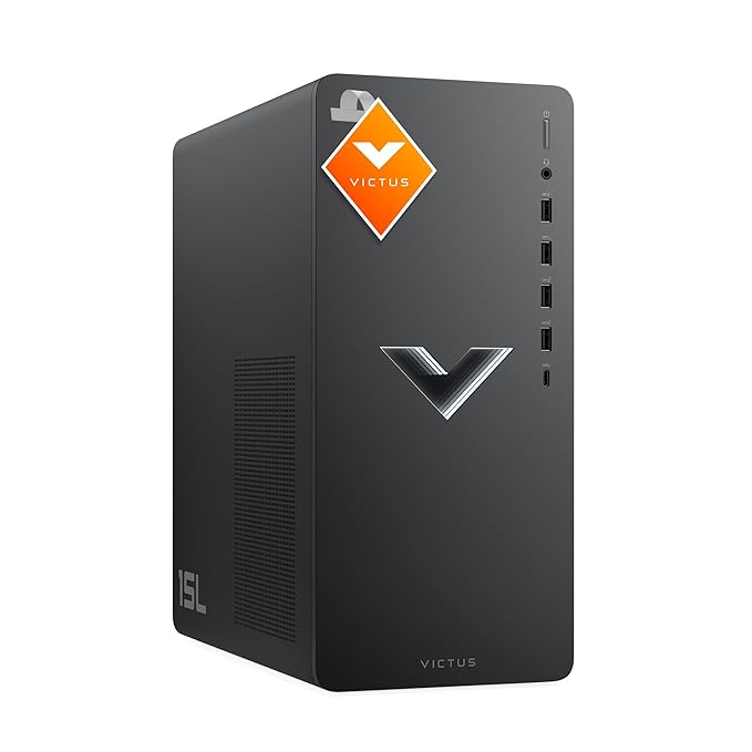 HP Victus 15L Gaming Desktop TG02-0009IN, AMD Ryzen 5 5600G, 16GB RAM, 1TB SSD, NVIDIA GeForce RTX 4060, Windows 11, Silver